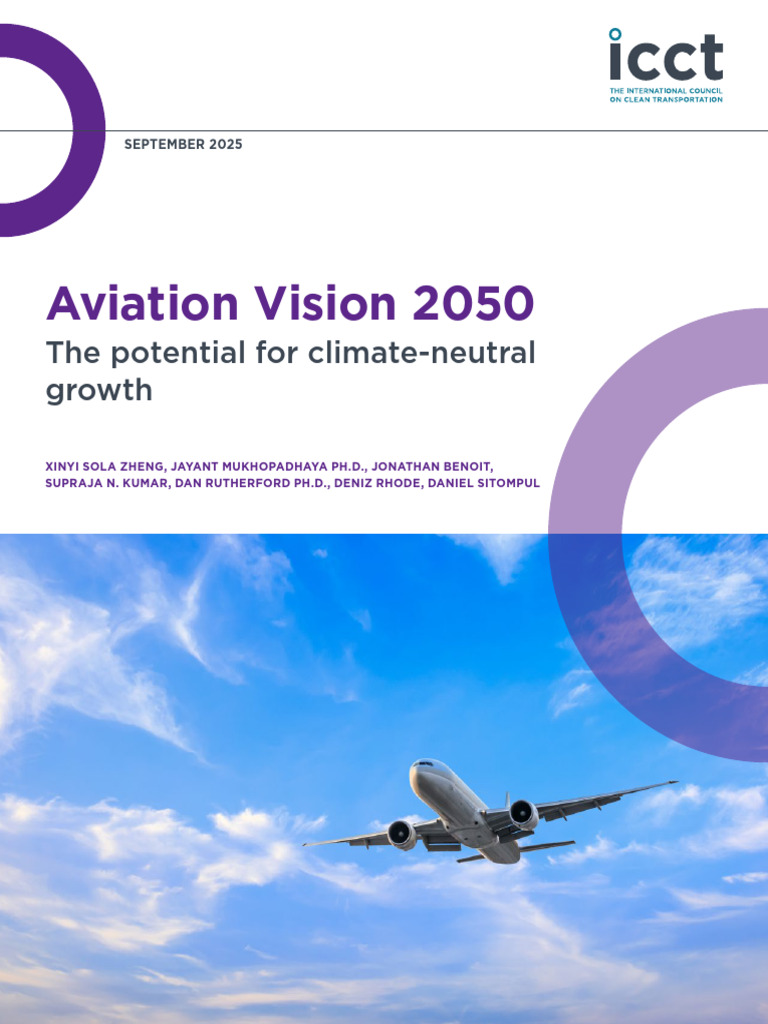 ID 445 - Aviation Vision 2050 Report Final 2 | PDF | Climate Change ...
