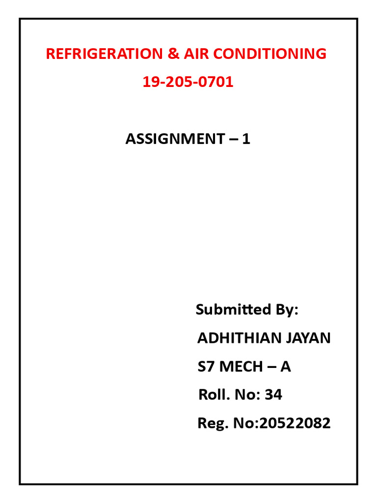 RAC Assignment 1 | PDF