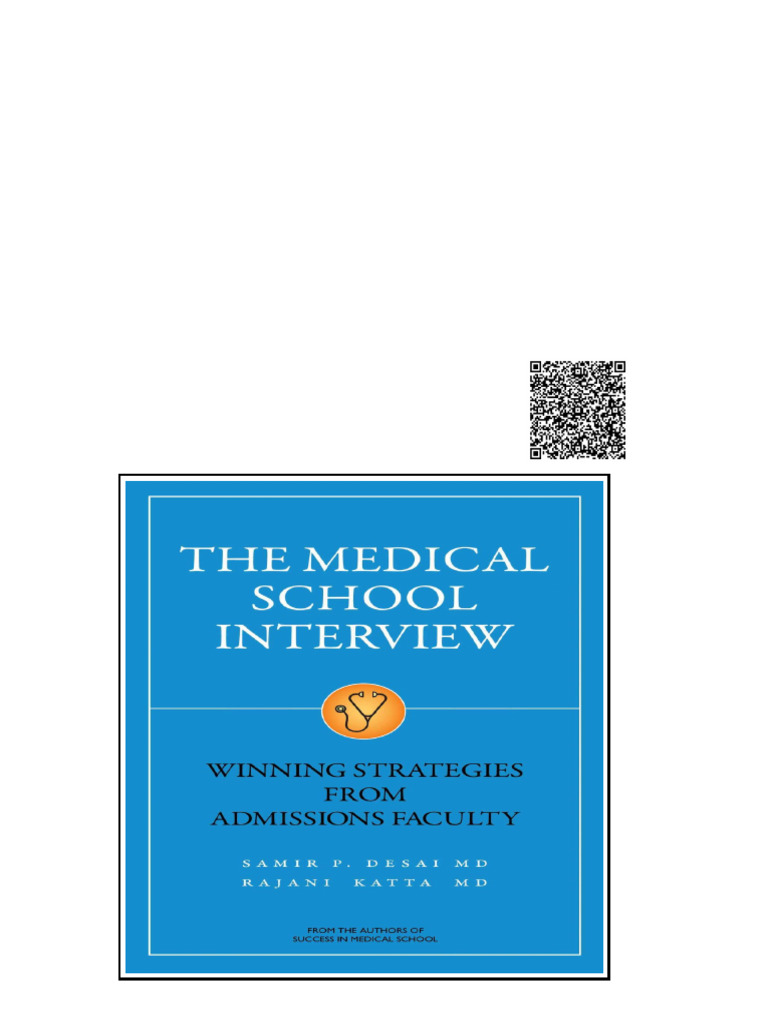 Medical School Interview Winning Strategies From Admissions Faculty The ...