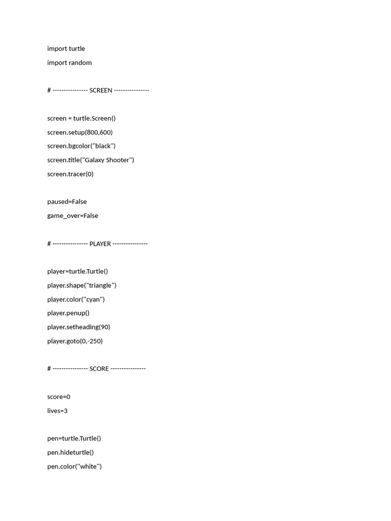 Space Shooter | PDF