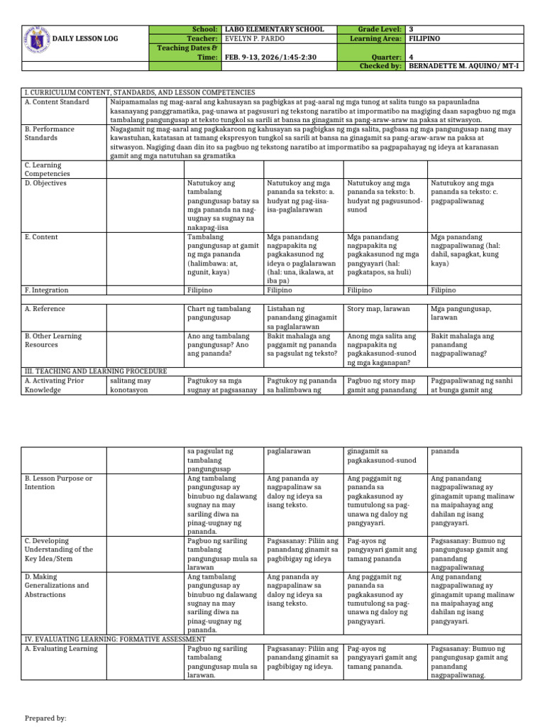 DLP Competency #3 | PDF