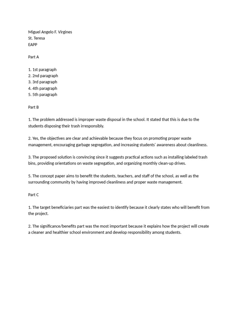 EAPP Activity | PDF