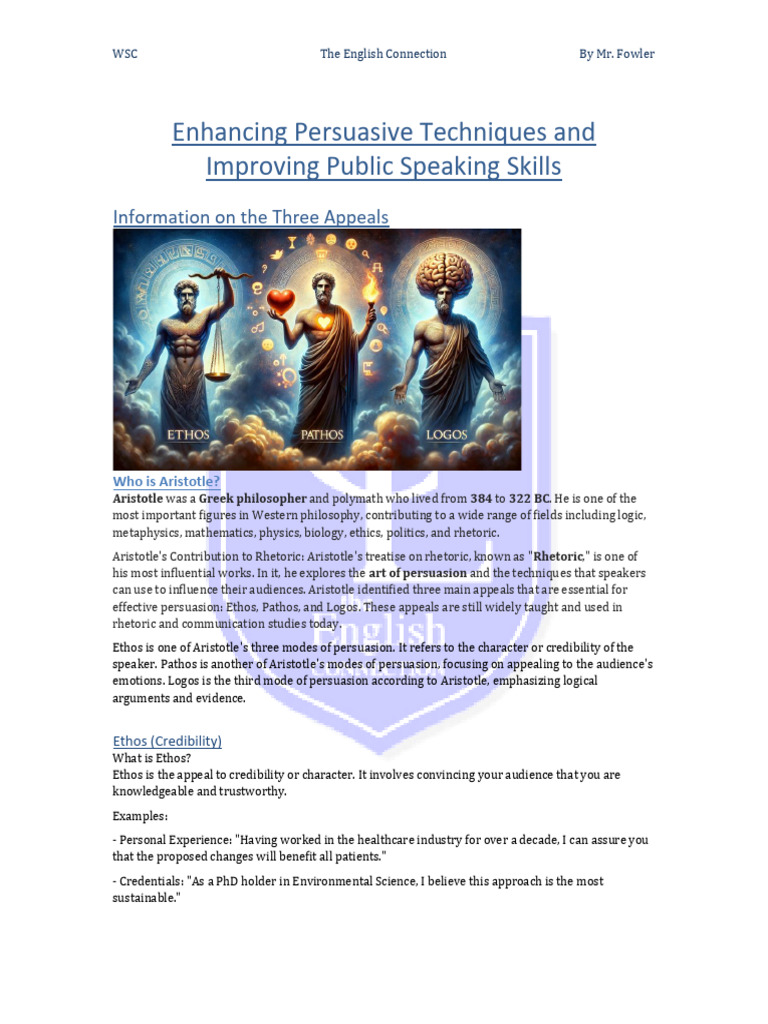 Persuasive Techniques | PDF | Public Speaking | Cognition