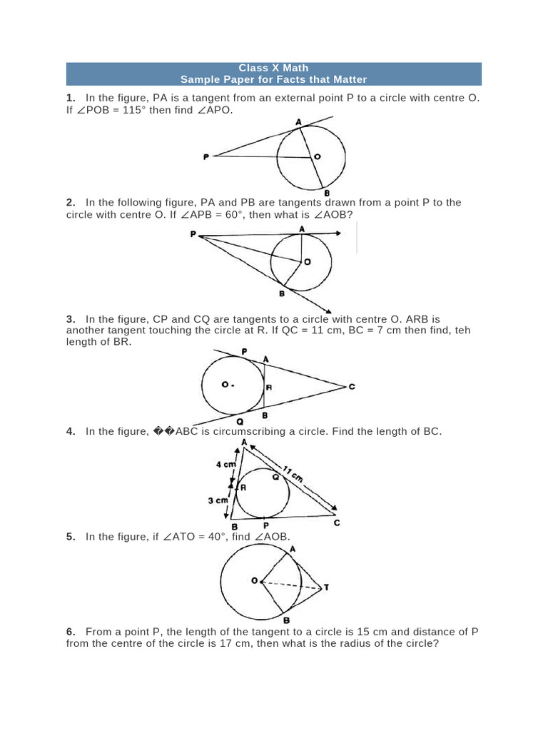 Class X Math | PDF