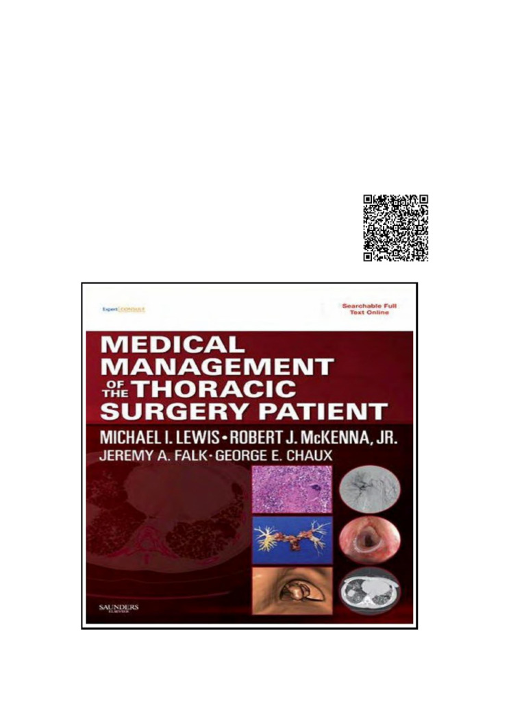 Medical Management of The Thoracic Surgery Patient Wei Zhi | PDF ...