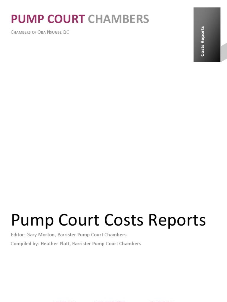 Employment Tribunal Costs Reports | PDF | Tribunal | Judgment (Law)