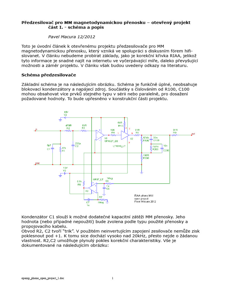 Openamp Phono Project | PDF