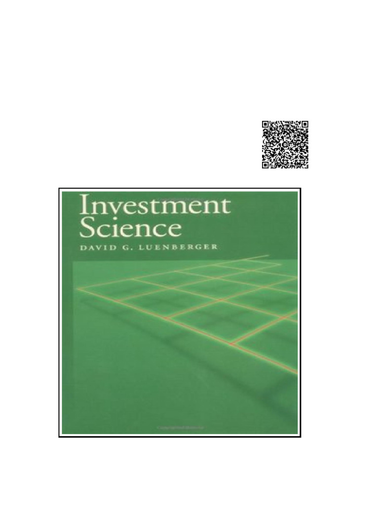 Investment Science by David G. Luenberger: Ebookgrade - Com/?p 82050 | PDF