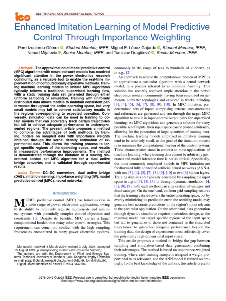 Enhanced Imitation Learning of Model Predictive Control Through ...