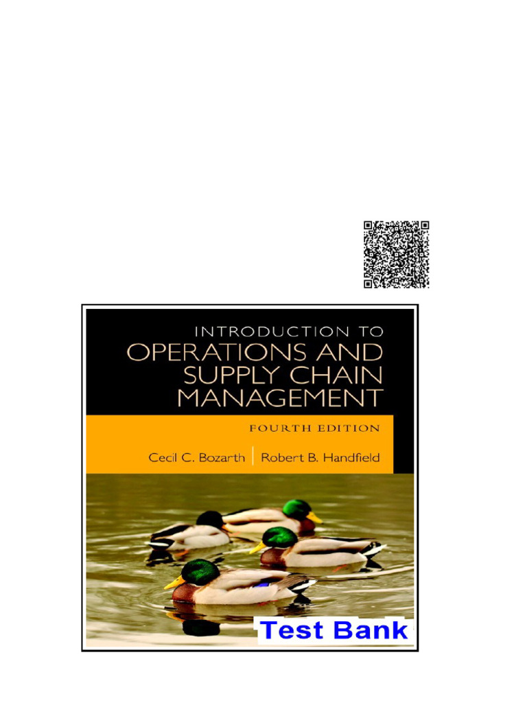 Introduction To Operations and Supply Chain Management 4th Edition ...