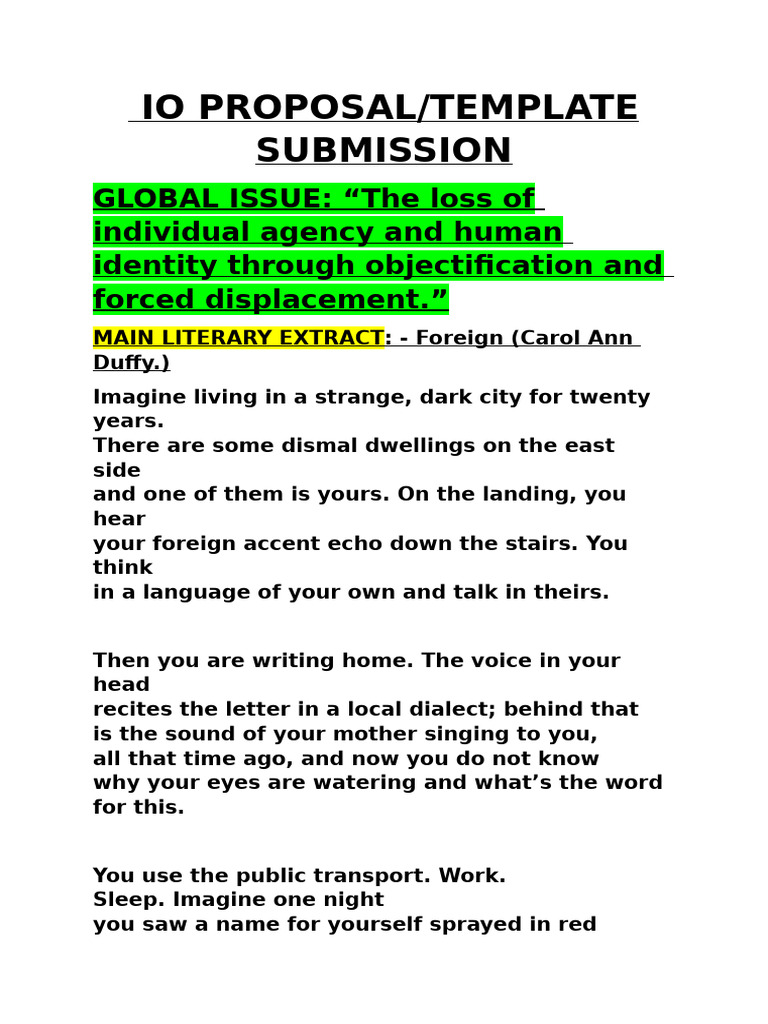 Io Proposal Template | PDF