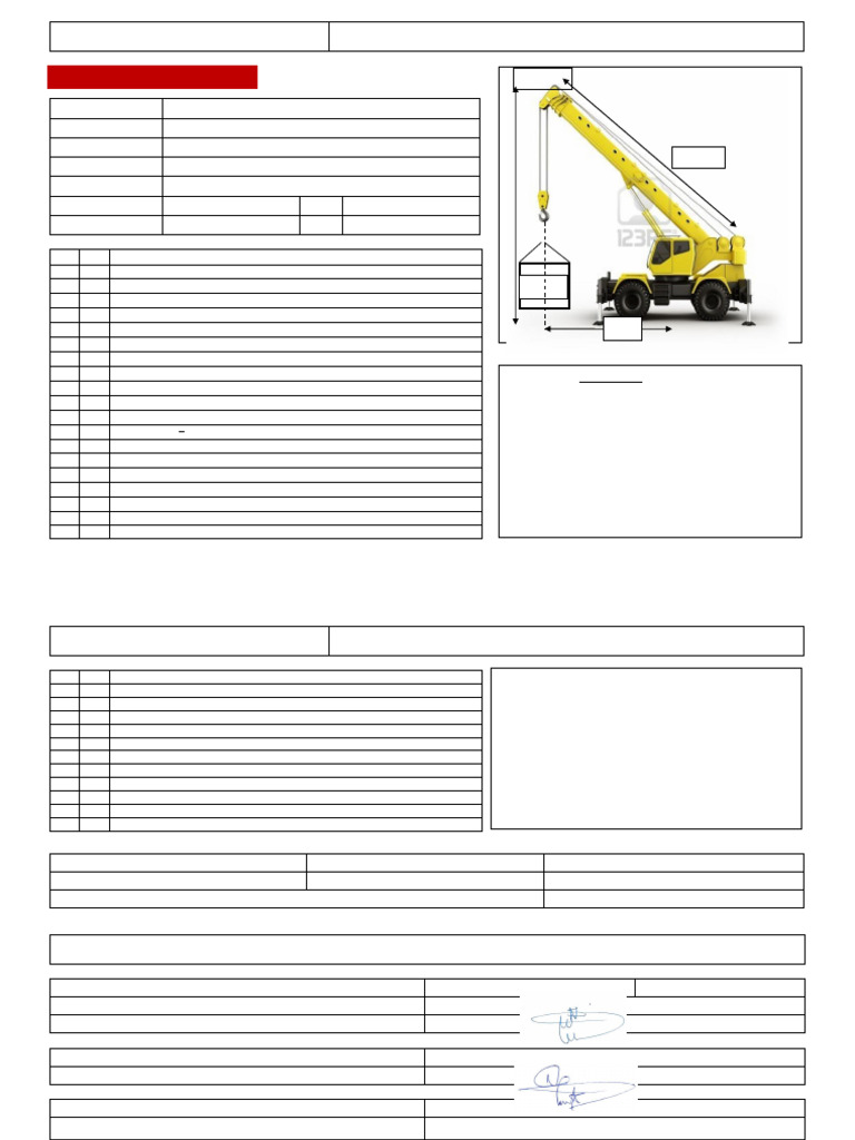 Rigging Plan-70 Ton Mobile Crane | PDF