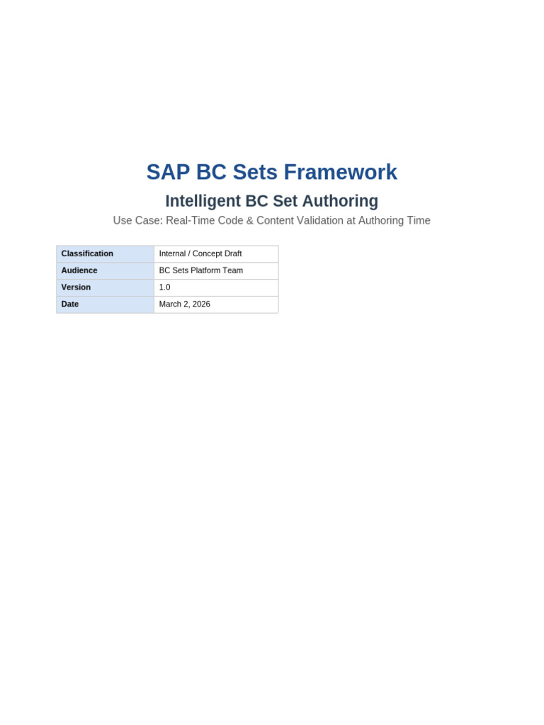 BC Sets Intelligent Authoring UseCase | PDF | Semantics | Software ...
