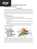 Differential and Final Drive in Tractors | PDF | Axle | Gear