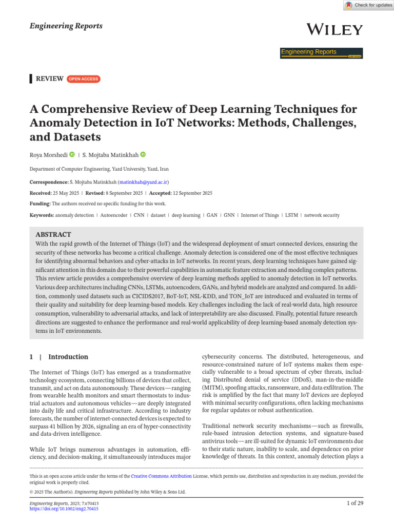 A Comprehensive Review of Deep Learning Techniques For Anomaly ...
