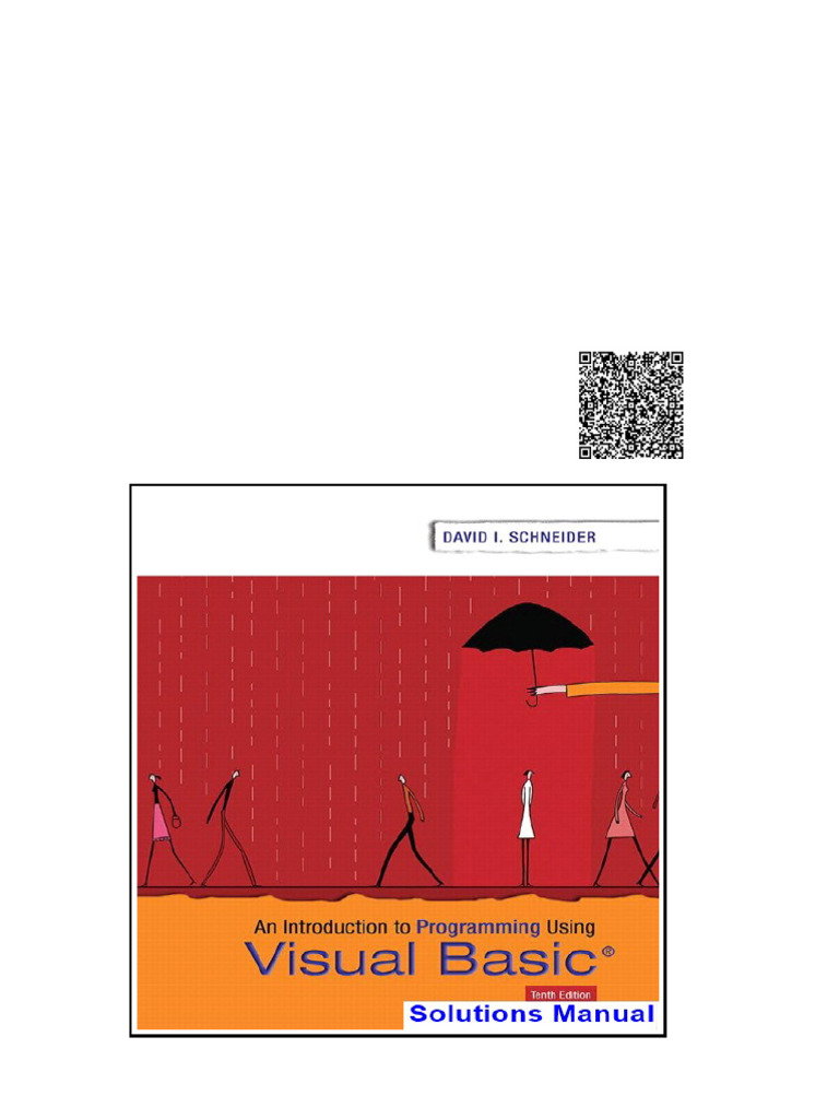 Introduction To Programming Using Visual Basic 10th Edition Schneider ...