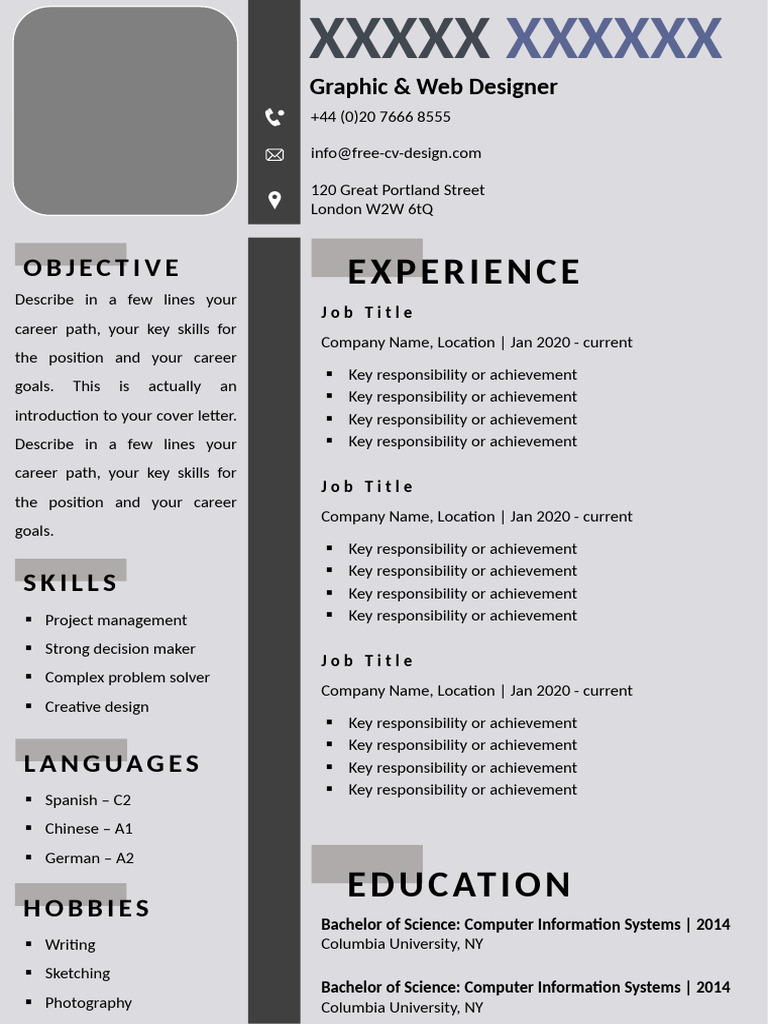 CV Template | PDF