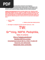 Pyseph - Pehodiphile and Grooming | PDF | Pedophilia