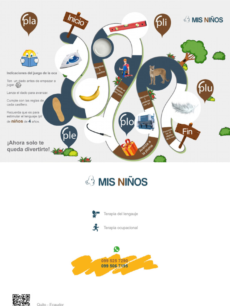 Terapia de Lenguaje Para Niños de 4 a 5 Años Ejercicios | PDF