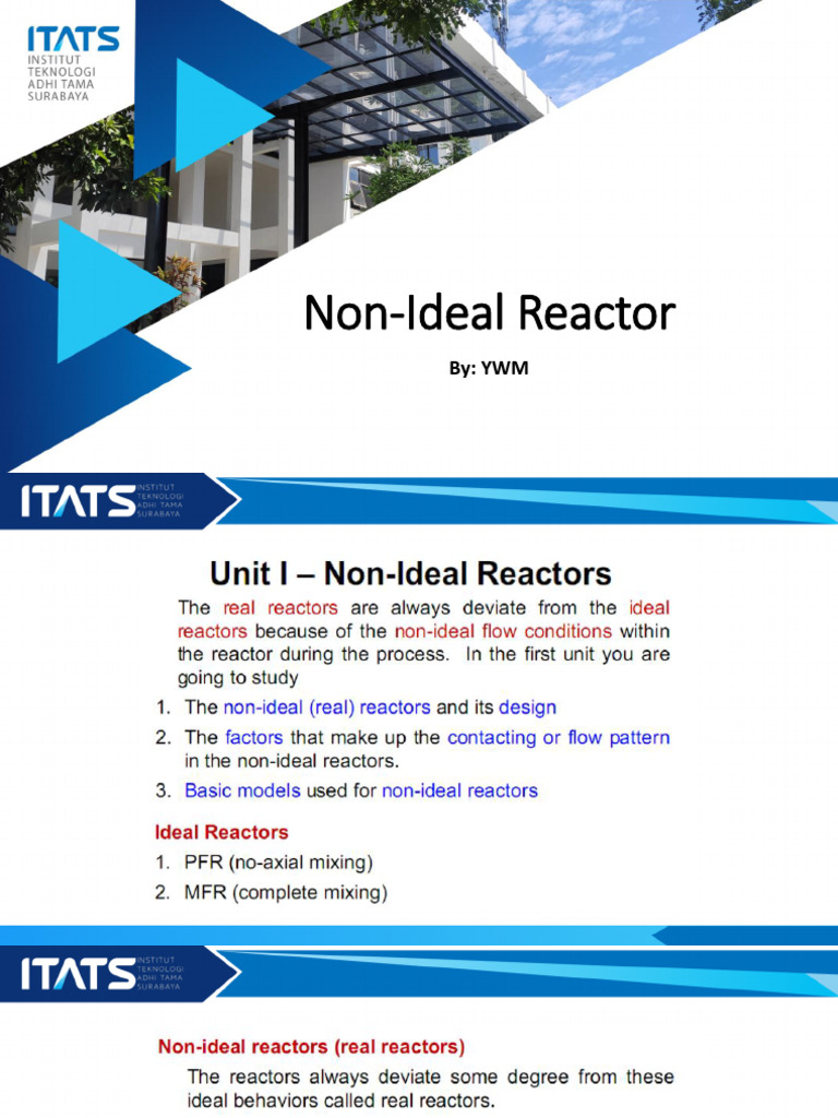 9 Non-Ideal Reactor TRK 2 | PDF