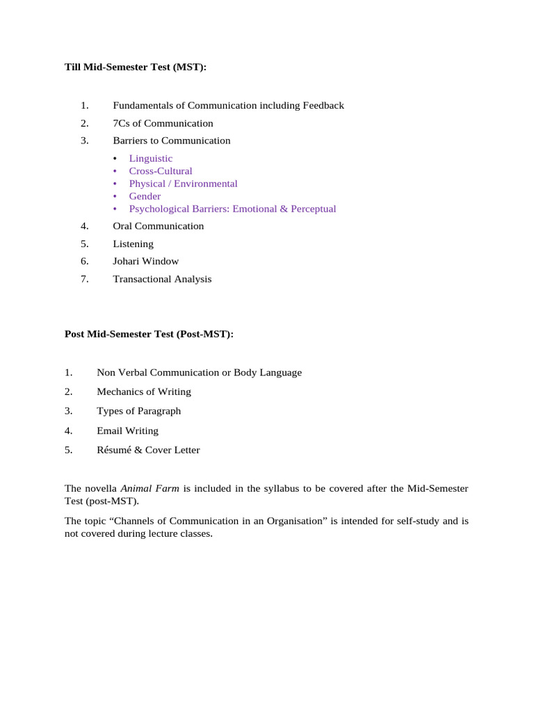 Syllabus Structure | PDF