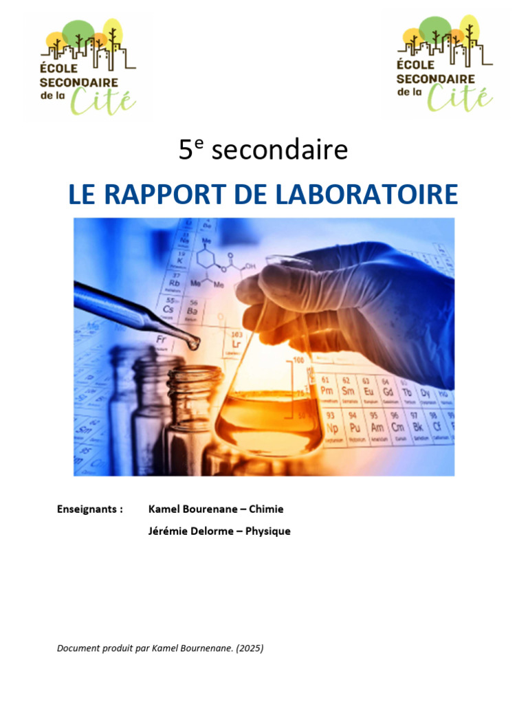 Rapport de Laboratoire | PDF | Masse | Densité