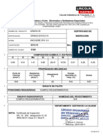 Limcoln Electric - Grinox 29 - Certificado