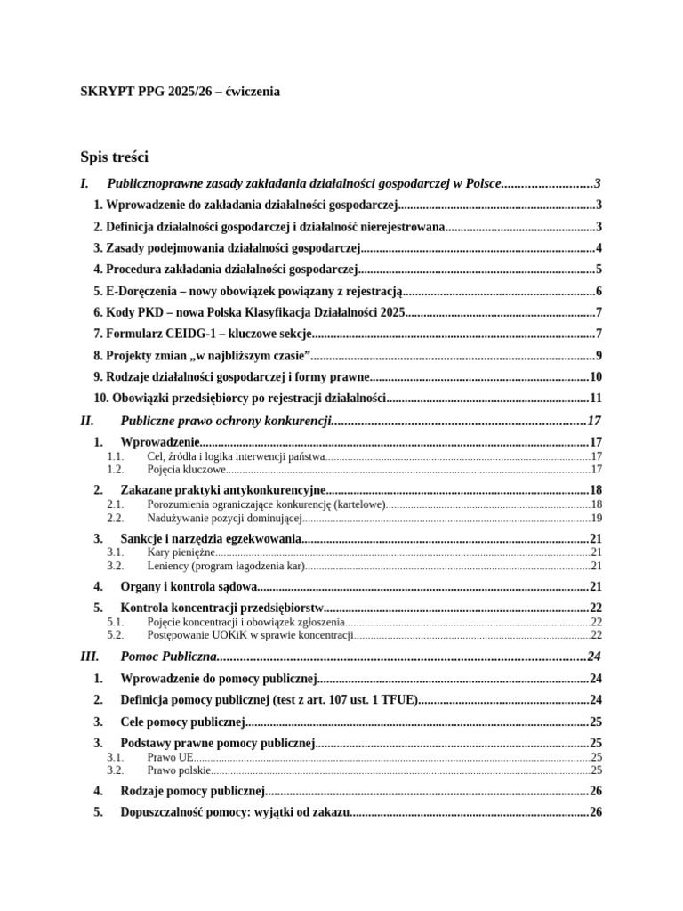 PPG - Skrypt 25 - 26 | PDF