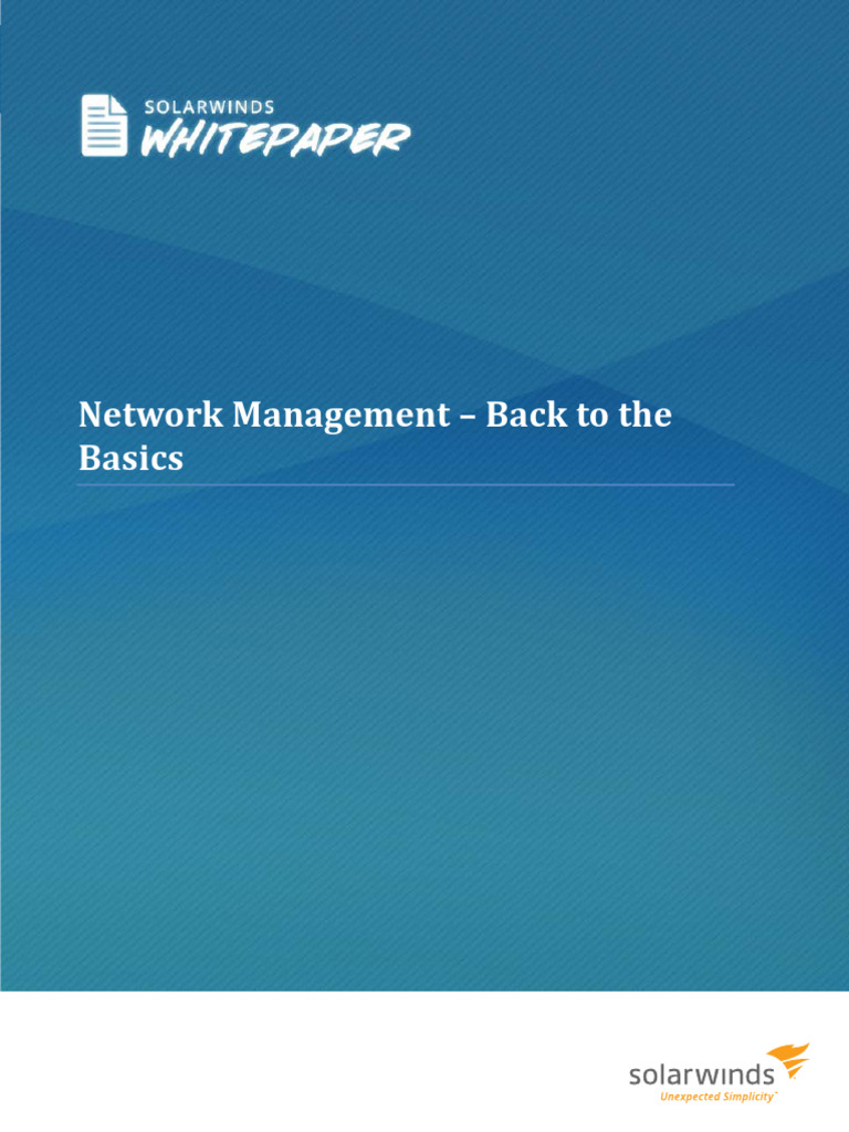 Network Management - Back To The Basics | PDF | Secure Shell | Computer ...