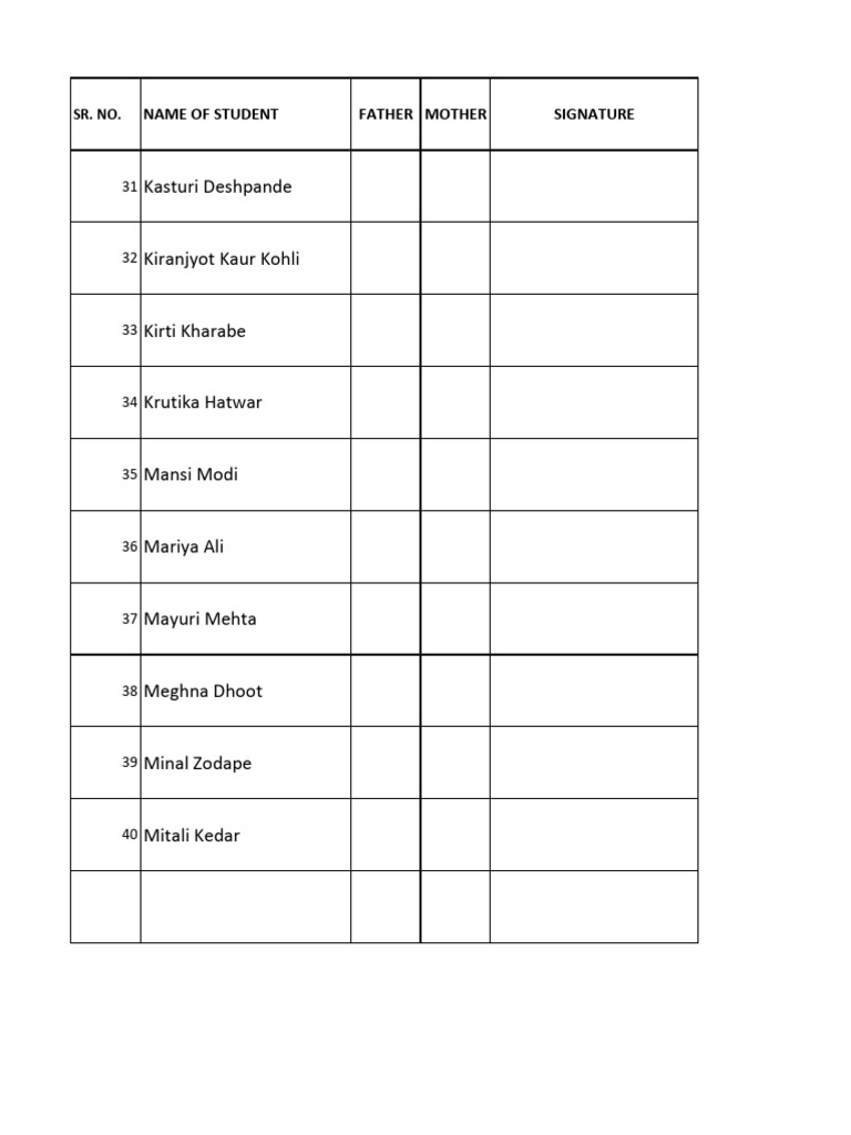 Shhet 4 Role 31-40.. | PDF