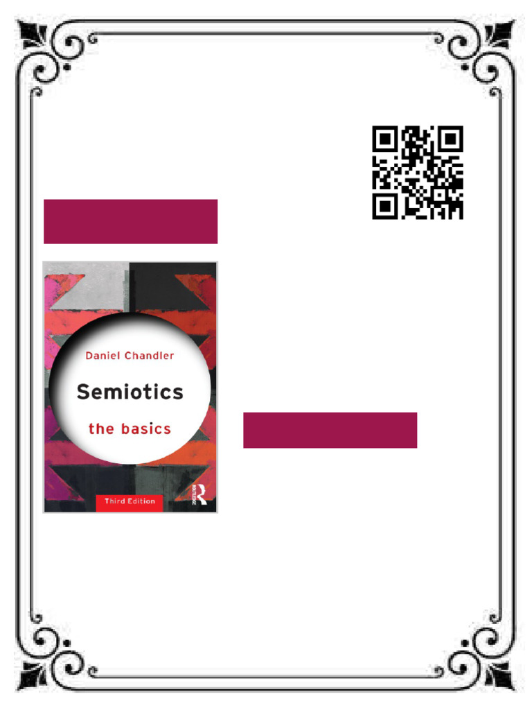 Semiotics The Basics 3rd Edition Daniel Chandler Ebook Unlimited ...