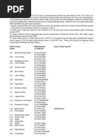 GCMI Color Reference Guide | PDF | Bmw