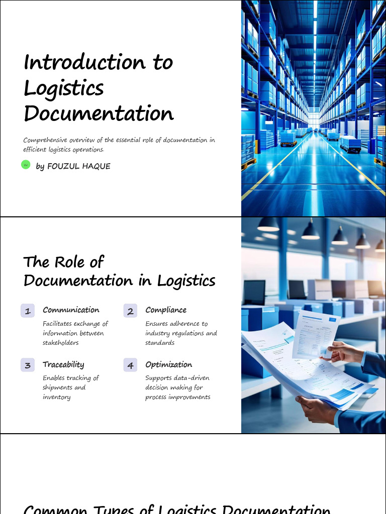 Importance of Logistics Documentation | PDF