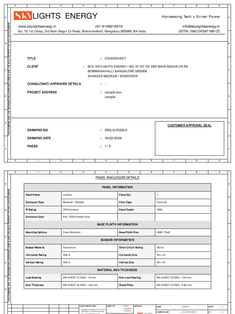 Control Panel Drawings | PDF | Building Engineering