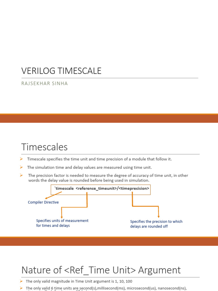 Verilog 'Timescale Directive Discussion | PDF | Computer Engineering ...