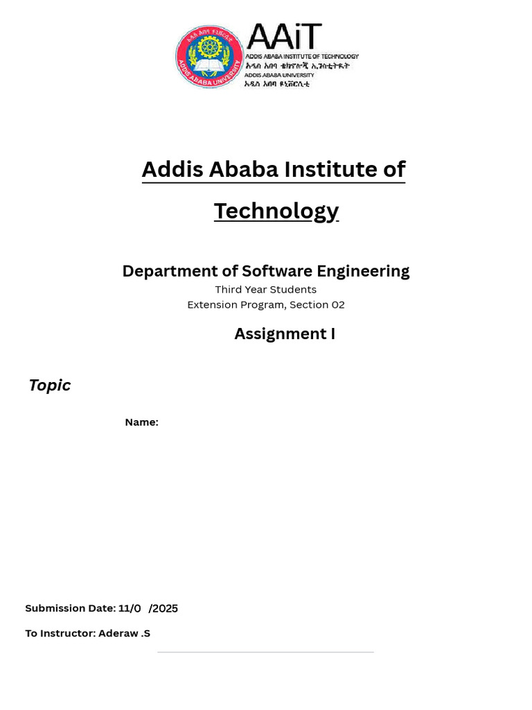 Addis Ababa University | PDF