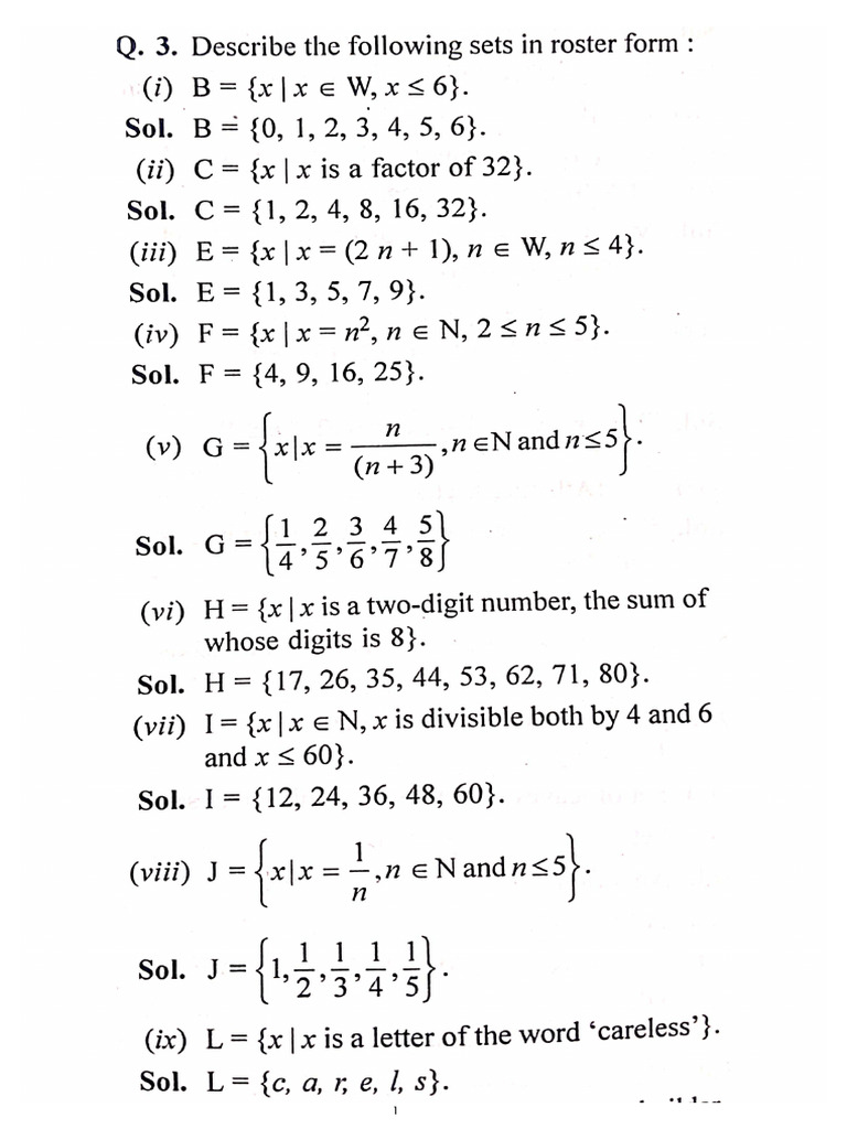 8th STD - Sets | PDF