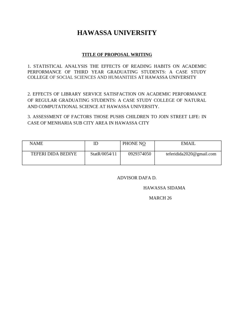 Hawassa University | PDF