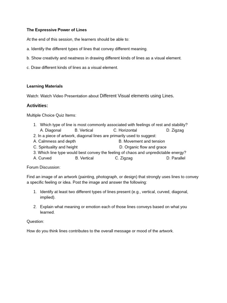 The Expressive Power of Lines | PDF