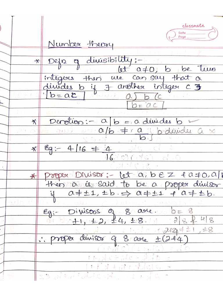 Maths Notes | PDF