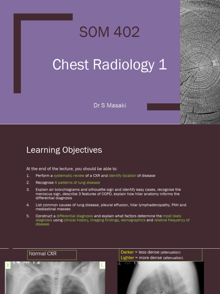 Chest Radiology 1.1 | PDF | Clinical Medicine | Medical Specialties