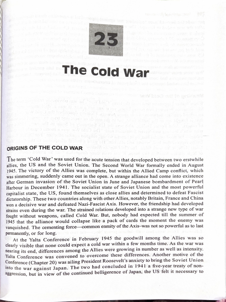 The Cold War | PDF