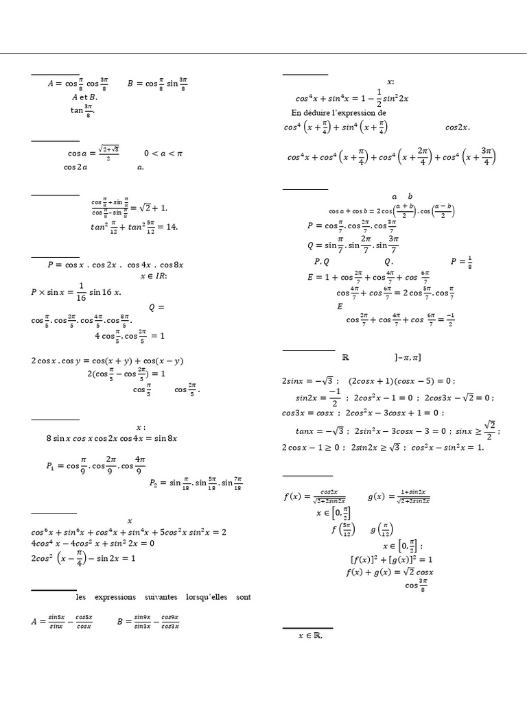 3ème Math Trigonométrie | PDF