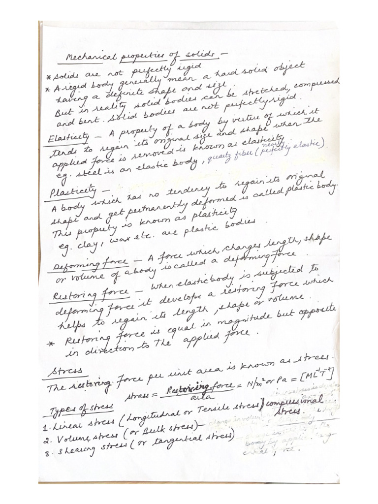 Mechanical Properties of Solid | PDF