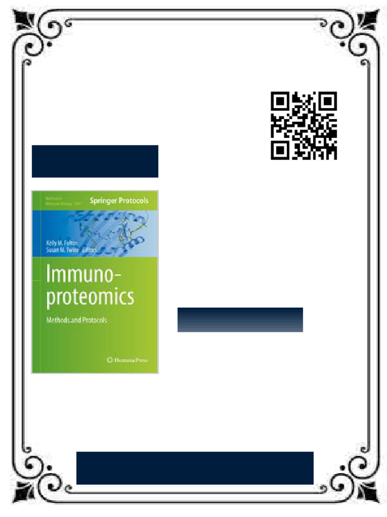 Immunoproteomics Methods and Protocols 1st Edition Scott Mccomb Ebook ...