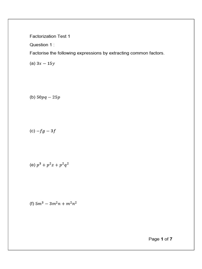 Sec 2 Math March Week 1 Test | PDF