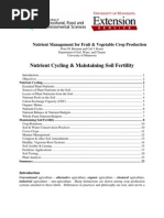 Nutrient Managemnet in Soils