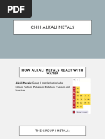 Properties of Alkali Metals Explained | PDF | Lithium | Sodium