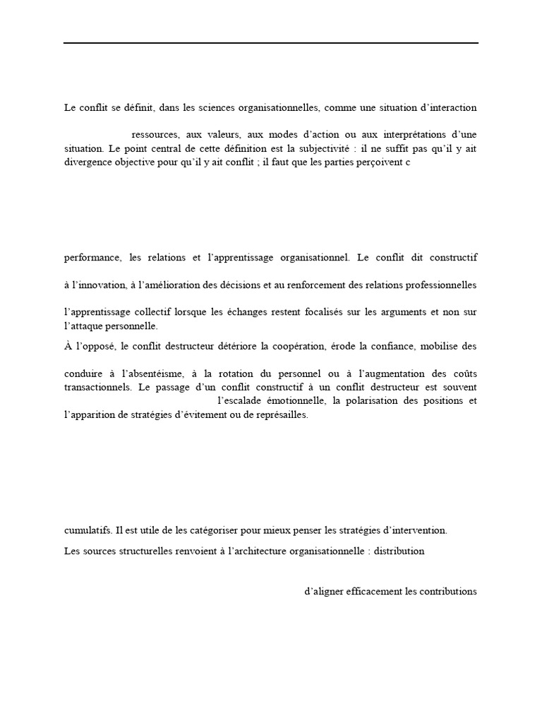 La Gestion Des Conflits | PDF | Négociation | Médiation