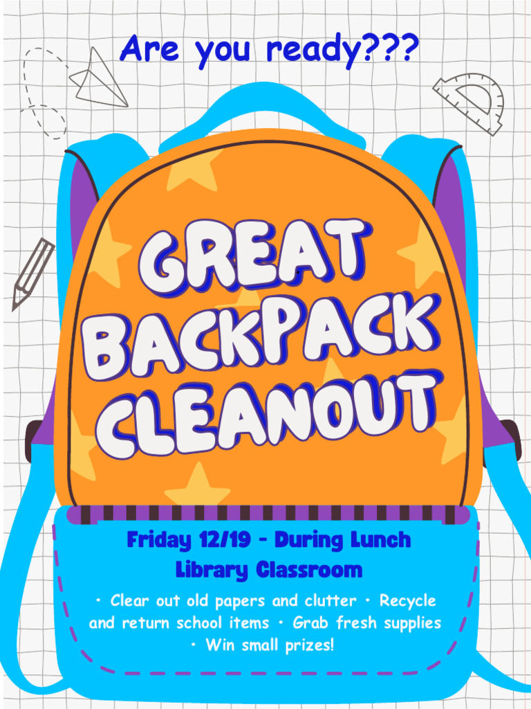 Great Backpack Cleanout | PDF